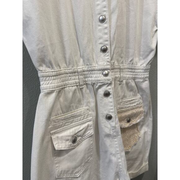 POL Shorts Romper One Piece Demin Jumpsuit - Picture 7 of 8